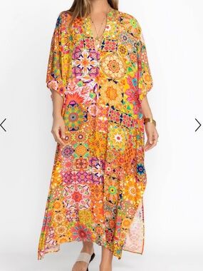 Johnny Was Kaleida Kaftan Size L/XL NEW Medallion Kaleidoscope Pattern Vibrant